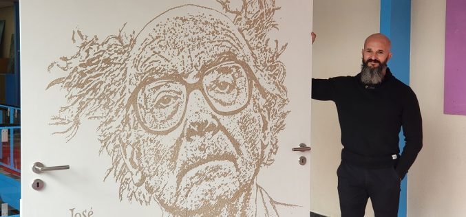Artista Telmo Guerra utiliza “duas portas” para homenagear José Saramago na Suíca
